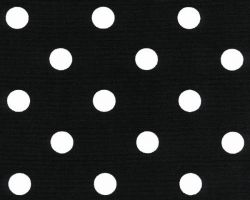 Polka Dot Black / White Fabric